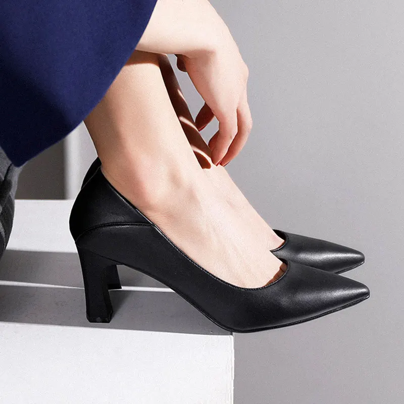 

New Brand Design OL Shoes Women High Heels Pump Pointed Toe Wedding Shoes Dress Shoes