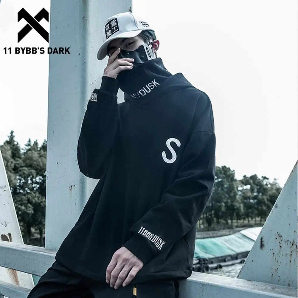 11 BYBB'S DARK водолазка с буквенной вышивкой толстовки Harajuku японский пуловер