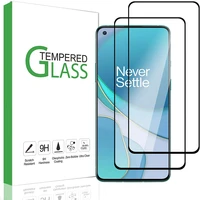 2pcs tempered glass for oneplus 8t and 8t 5g screen protector full screen coverage touch sensitive case friendly 9h hardness