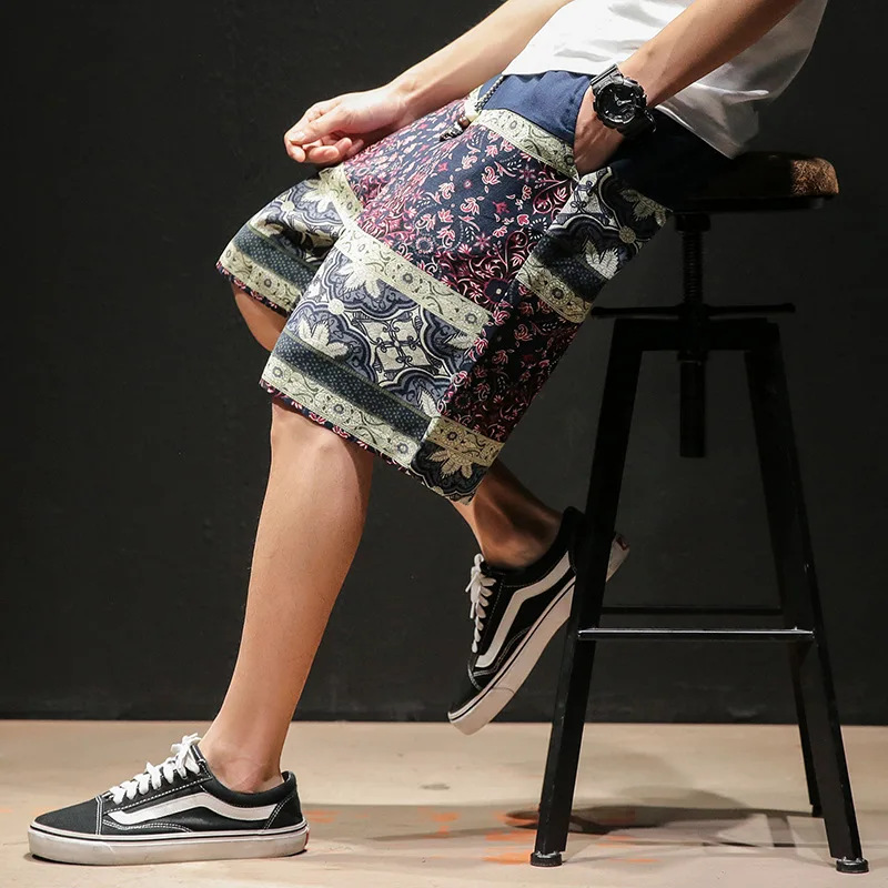 Пляжные шорты в японском стиле Харадзюку с широкими штанинами женские свободные