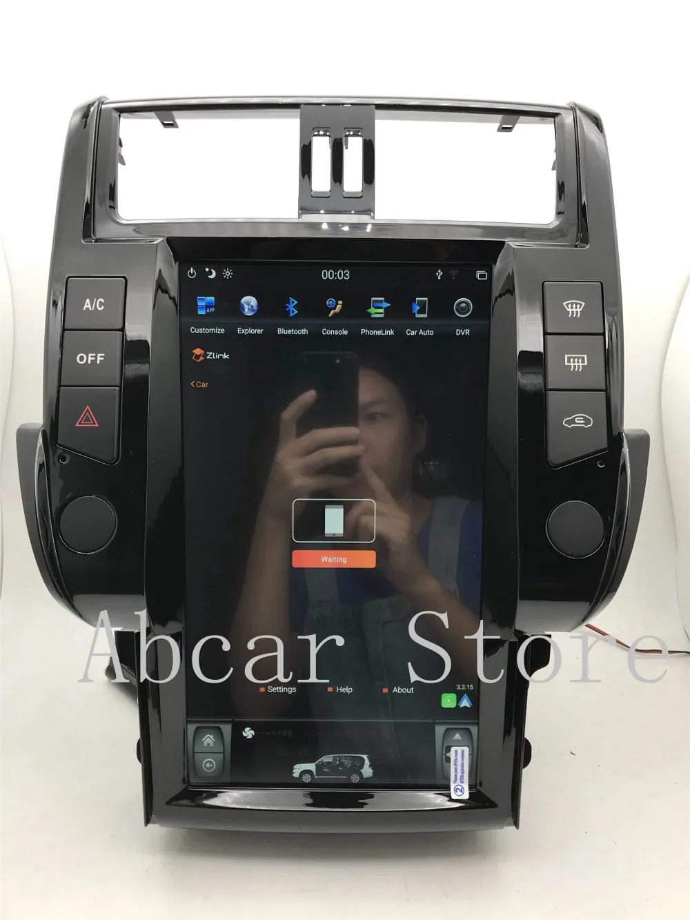 13,6 ''Tesla стиль Android 8,1 PX6 ips автомобильный dvd-плеер gps навигация для Toyota Land Cruiser Prado 150 2010 2011 2012 2013 радио