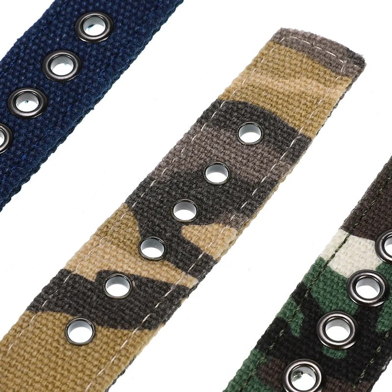 Нейлоновый ремешок для часов 18 мм 20 22 24 тканевые камуфляжные часы сменный браслет