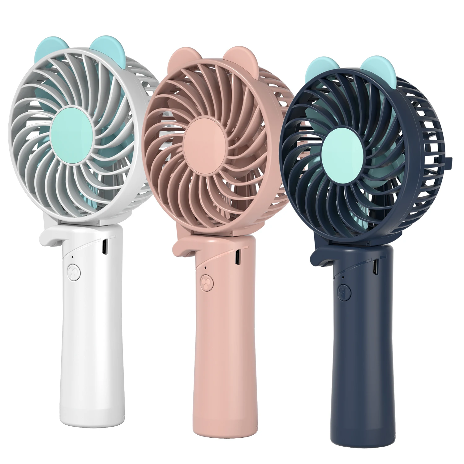 Летний кулер портативный вентилятор ручной USB перезаряжаемый Мини Складной для