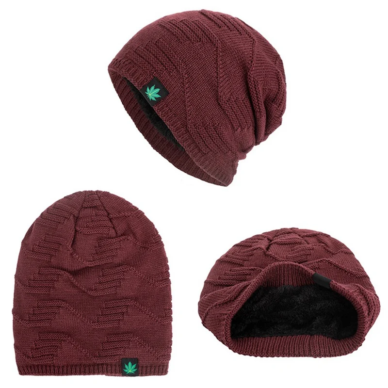 Шапка-бини для мужчин и женщин шерстяная шапка в стиле хип-хоп панк зимняя