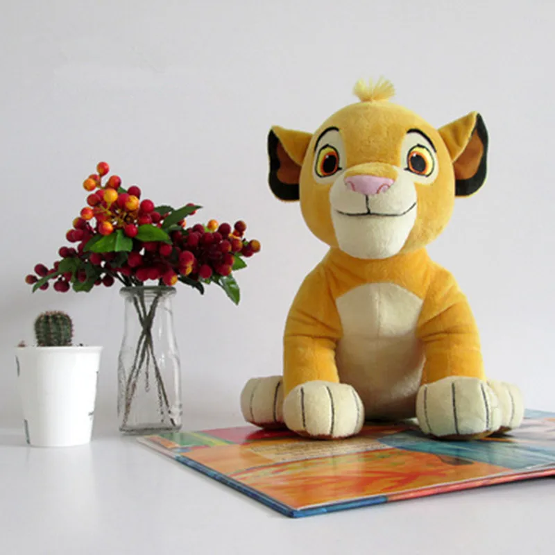 

30cm New Good Quality Cute Sitting High Simba The Lion King Plush Toys anime Simba Soft Stuffed Animals doll Children girl Gifts