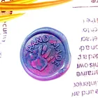 Восковая печать для конверта ручной работы с логотипом, Винтажный дизайн, деревянная металлическая ручка, декоративная печать