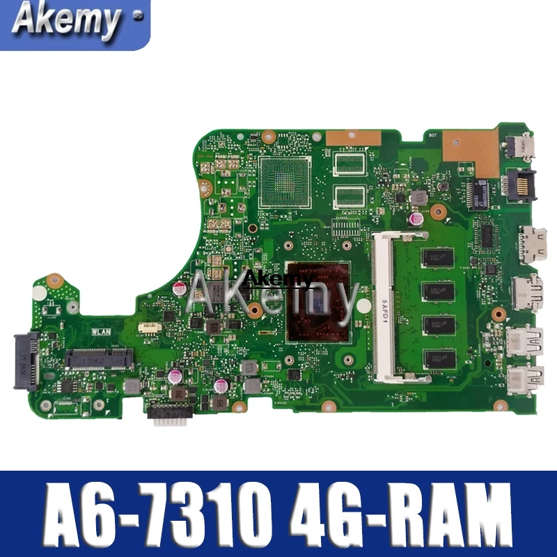 X555DG материнская плата для ноутбука For Asus X555YA X555YI оригинальная 4G RAM A6