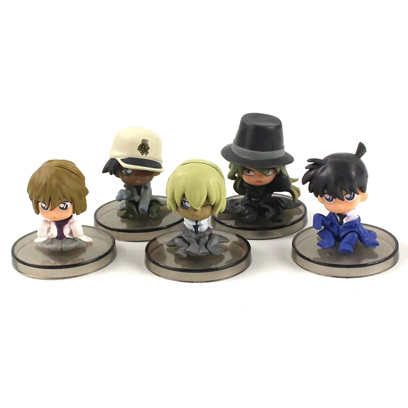 Detective Conan Figures Bourbon Furuya Rei Sherry Haibara Heiji Gin Model Toys Children Gift |