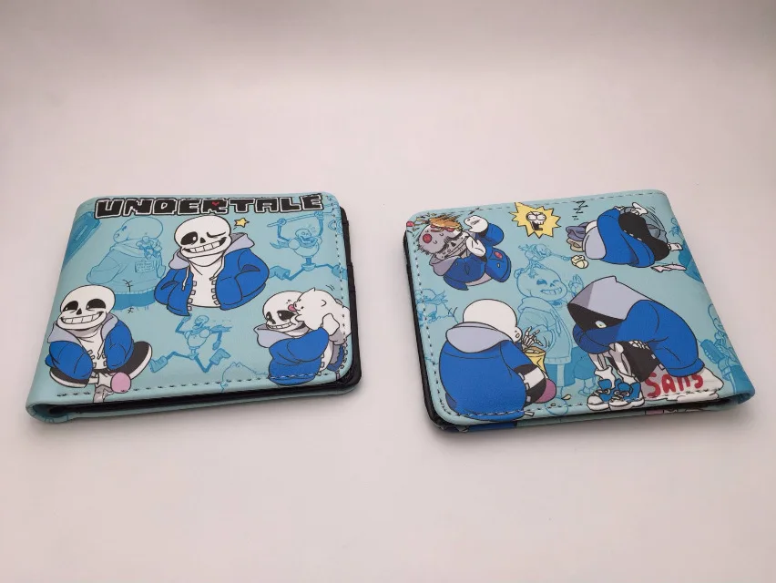 Аниме игра Undertale мужской кошелек высокого качества цвета хаки кожаный для