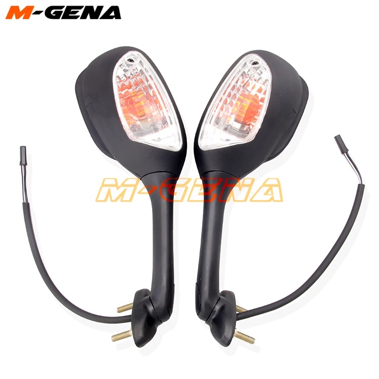 Motorcycle Rearview Side Mirrors For GSXR 600 750 1000 with Turn Signal Light K5 K6 K7 K8 2005 2006 2007 2008 2009 2010