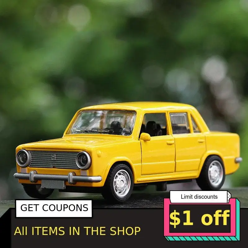 1/32 Лада сплав Классическая Ретро модель автомобиля литой цвет тянуть назад