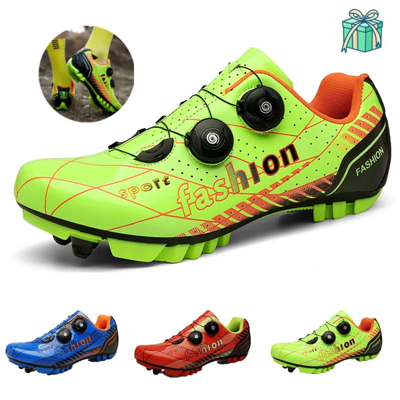 

New Cycling Shoes Men MTB Mountain Bike Sneakers Outdoor Sports Ultralight Zapatillas Ciclismo Self-locking Road Bicycle Shoes