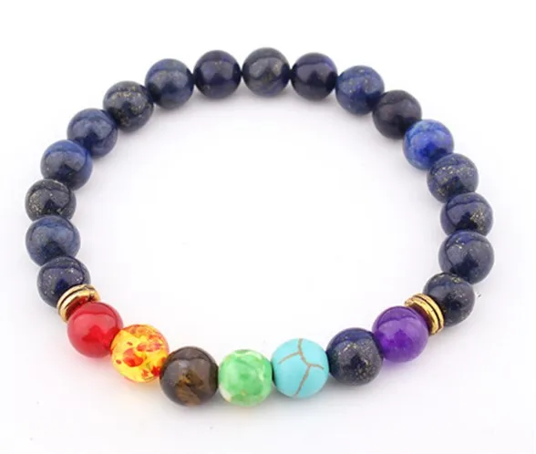 

Разноцветные эластичные регулируемые браслеты из вулканического камня, 8 мм, ygh45