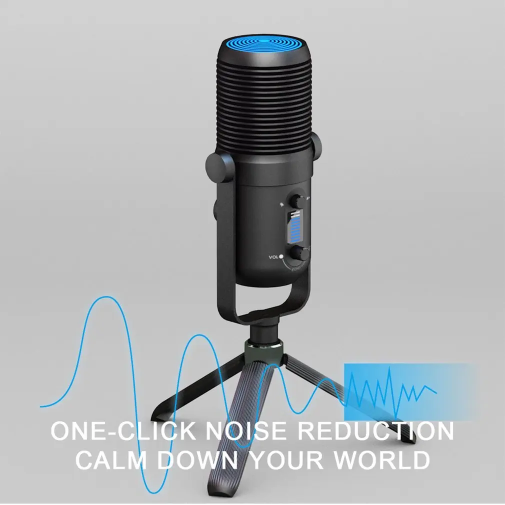 2022 Metal USB Condenser Recording Microphone For Laptop Windows Cardioid Studio Recording Vocals Voice Over enlarge