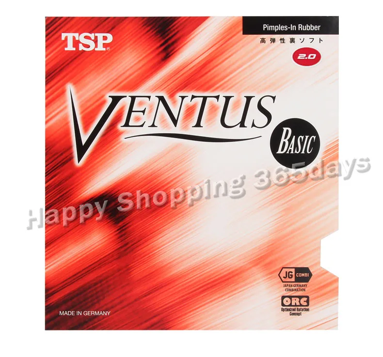 TSP Ventus Базовая резина для настольного тенниса (Allround/control/Сделано в Германии) Pips in