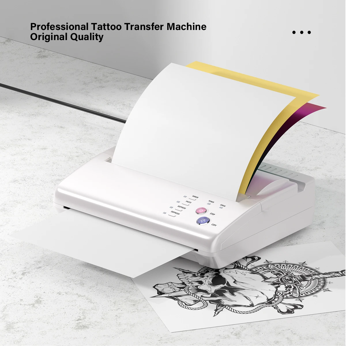 Тату-машина JOSI серебристого цвета A4 принтер для рисования термокопия Фотокопия