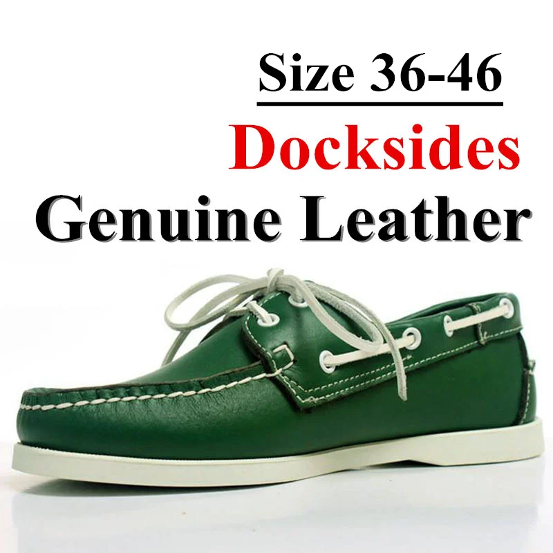 Туфли-лодочки из натуральной кожи для мужчин и женщин большие размеры 36-46 | Обувь