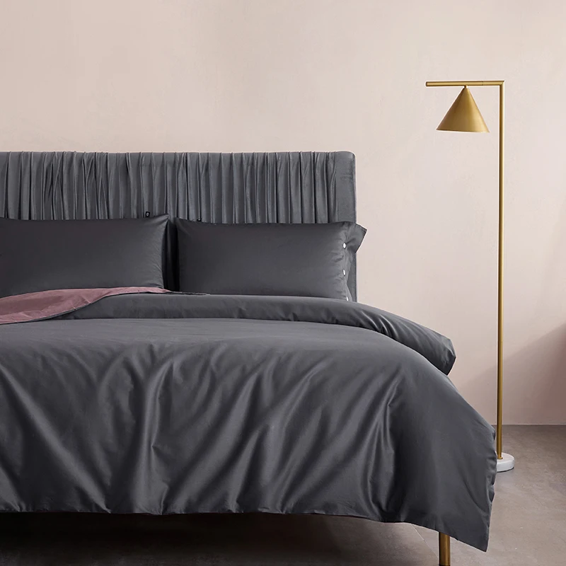 Комплект постельного белья из 4 предметов наволочка и пододеяльник египетского