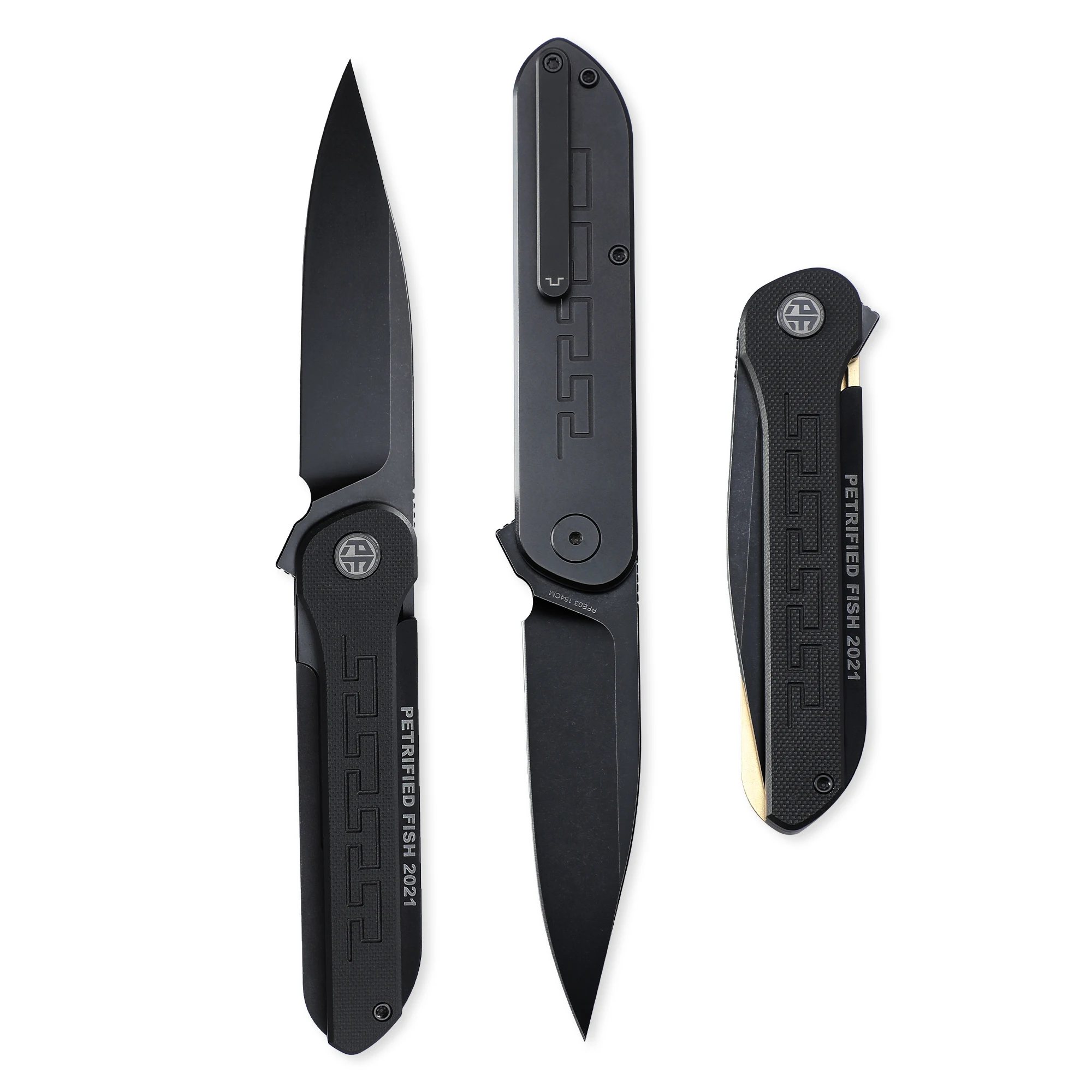 Складные ножи с керамическим шарикоподшипником и титановой ручкой 154 см |