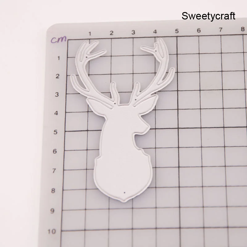 Штампы для скрапбукинга Рождественский олень металлическая вырубка трафарет 2020