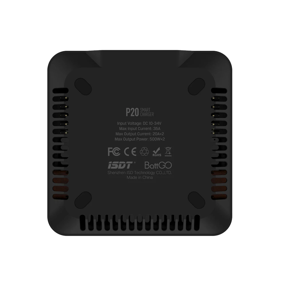 

ISDT P20 500WX2 20Ax2 DC Dual Channel Smart Battery Balance Charger for LiPo LiHV Rc 1-8S Lipo Battery RC Models Battery Tool