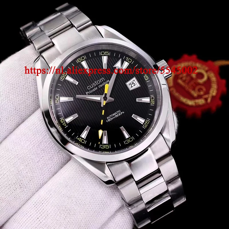 

Big brand men's watch sapphire black dial automatic mechanical watch miyota8215 high quality watch 316L stainless steel