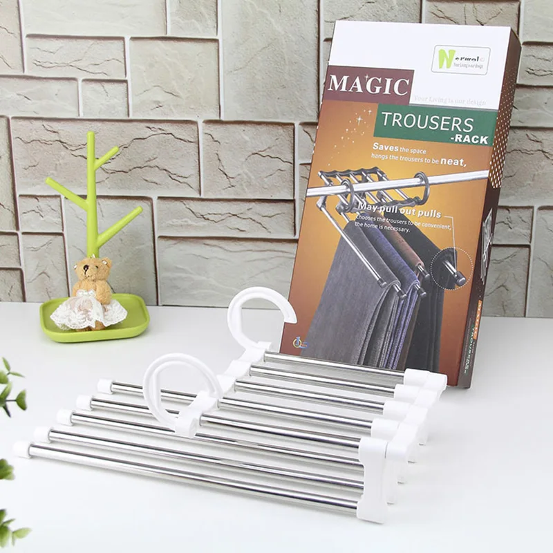 Многофункциональные вешалки для брюк Wonderlife телескопическая подвесная Вешалка