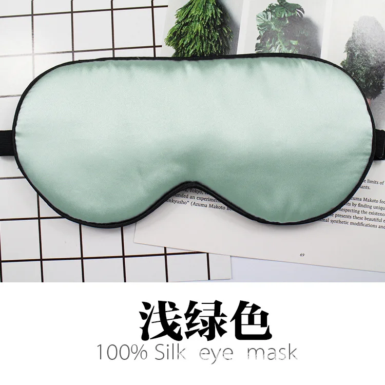 SISISILK Silk Eye Sleep Mask Pure 100% Women Men With Black Trimming Rosy Pink Luxury Sleeping | Дом и сад