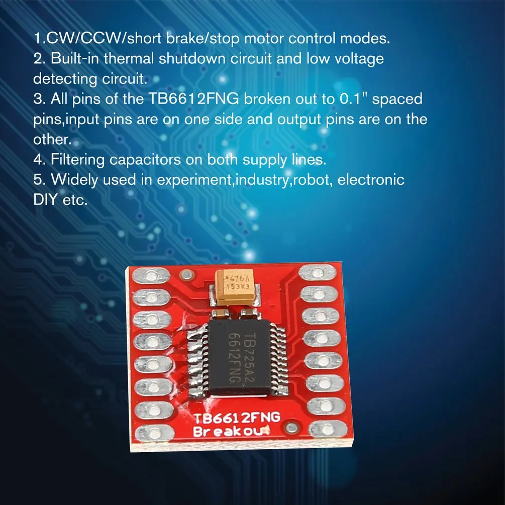 TB6612FNG двойной модуль платы управления шаговым двигателем постоянного тока плата