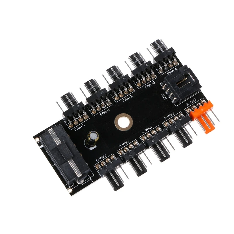 IDE Molex 1-10 Way PWM вентилятор концентратор 4-контактный 12 В блок питания адаптер PCB |