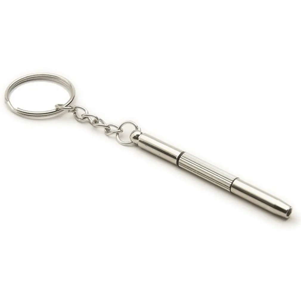 

3-in-1 Screwdriver Set Portable Home Sunglasses Eyeglass Cell Phone Watch Repair Tool Keychain Screwdriver Tool