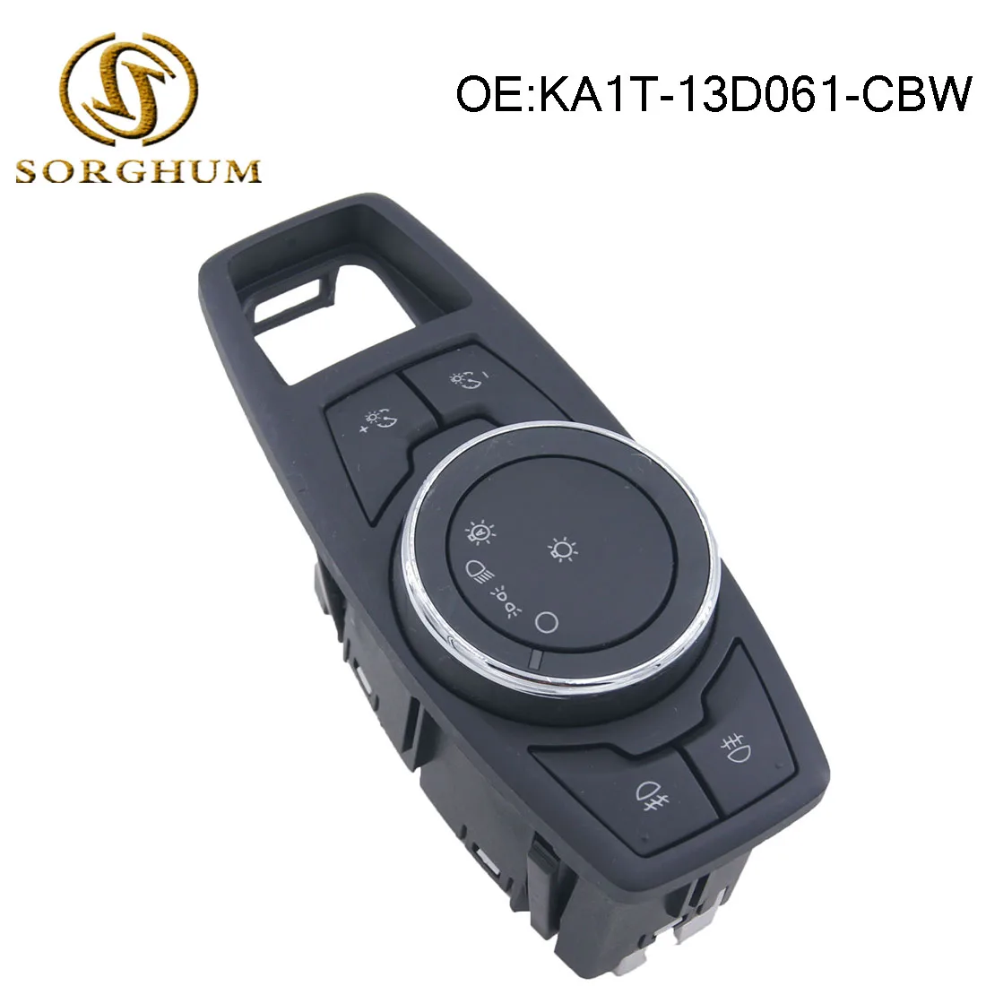 

Black Headlight Fog Lamp Control Switch For Ford KA1T-13D061-CBW