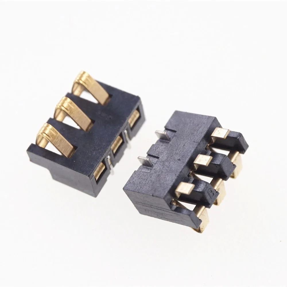 5 шт. 2 мм шаг 3 Pin пружина компрессионный контакт Мужская поверхность крепление