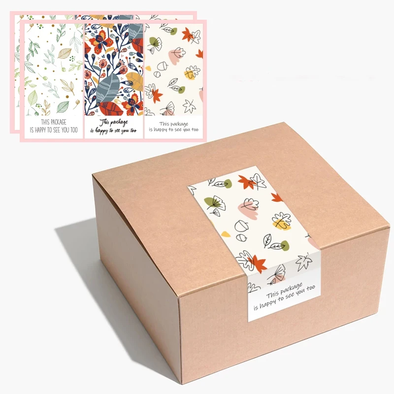 

50 Pcs This Package Is Happy To See You Too Stickers 2x4 Inch Seal Labels Stickers For Small Business Handmade Commodity Decor