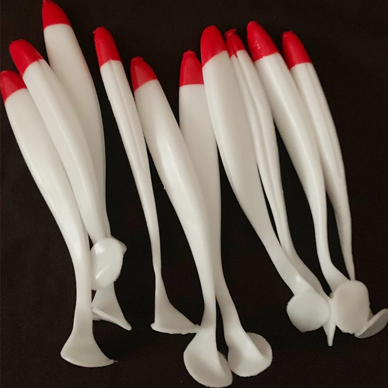 

5pcs/Lot Tail Soft Fish Jig Wobblers Fishing Lures 7cm 9cm Silicone Artificial Bait With Hidden Groove Bass Tackle