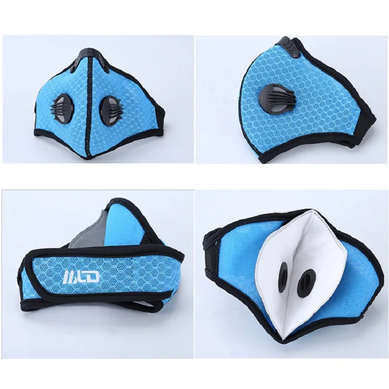 PM2.5 анти-Дымчатая унисекс маска для рта анти-загрязнения дышащая Беговая Половина лица маска для рта Анти-пыль велосипедная маска для лица