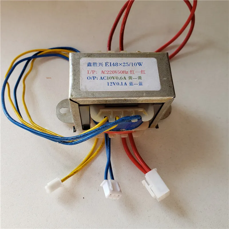 10V 0.6A 12V 0.1A трансформатор 220V вход 10VA EI48 * 25 воздух энергия водонагреватель тепловой