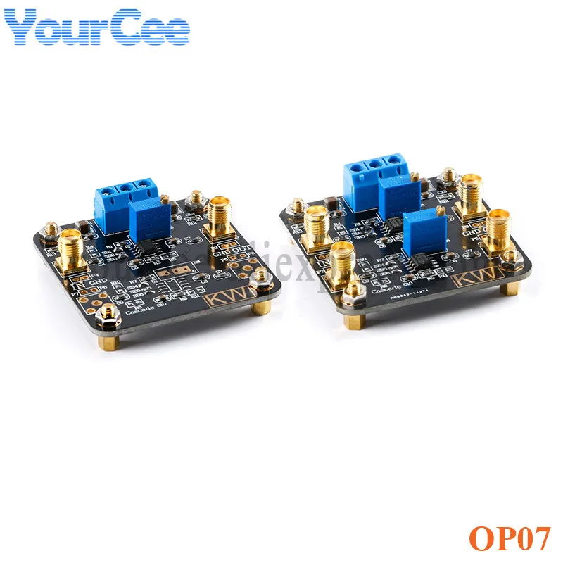 

OP07 Single Double Channel Operational Amplifier Board Module Low Deviation Voltage Amplifier Signal Processing 1MHz