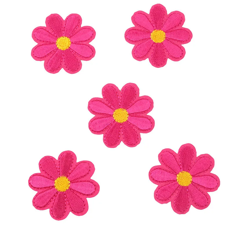 5 шт./упак. декоративная заплатка с вышитыми цветочными аппликациями аксессуары
