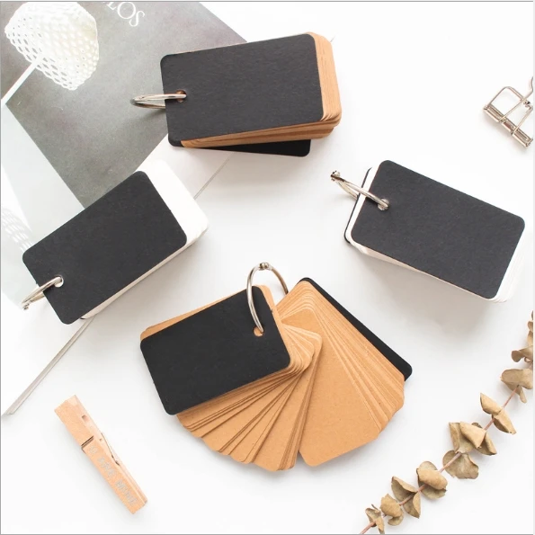 2 шт./партия Железный Круг Круглый Мини-блокнот для заметок крафт пустой бумажный