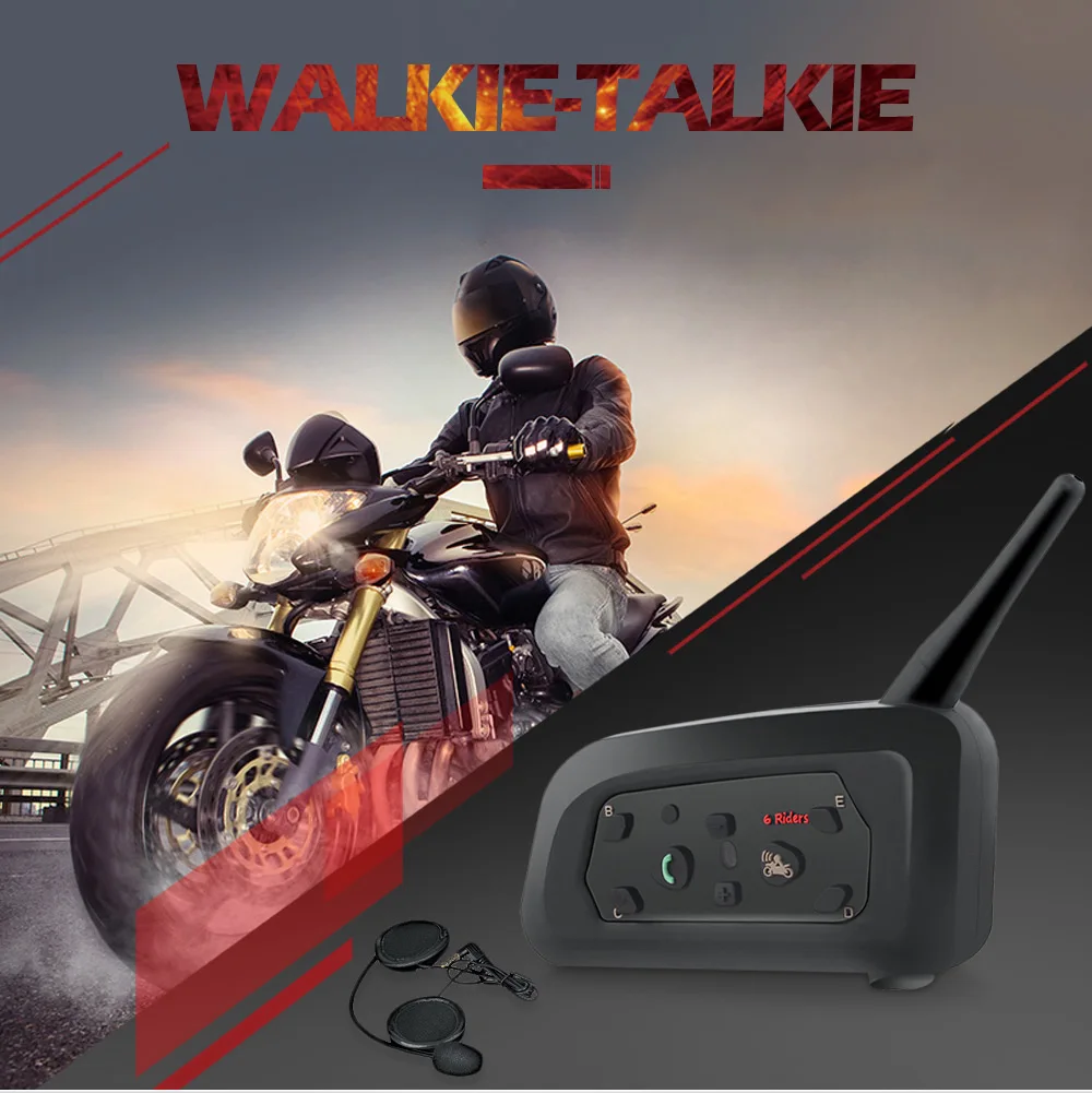 Vnetphone мотоциклетный шлем гарнитура портативный приемопередатчик Bluetooth IP65 1200m 120h