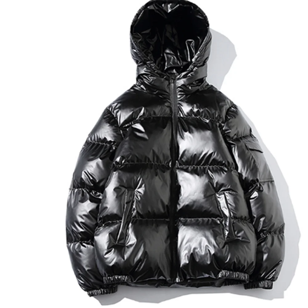 

Fashion new winter warm men's hooded short shiny down cotton padded coats jacket coat outwear Tops JACKETS COATS