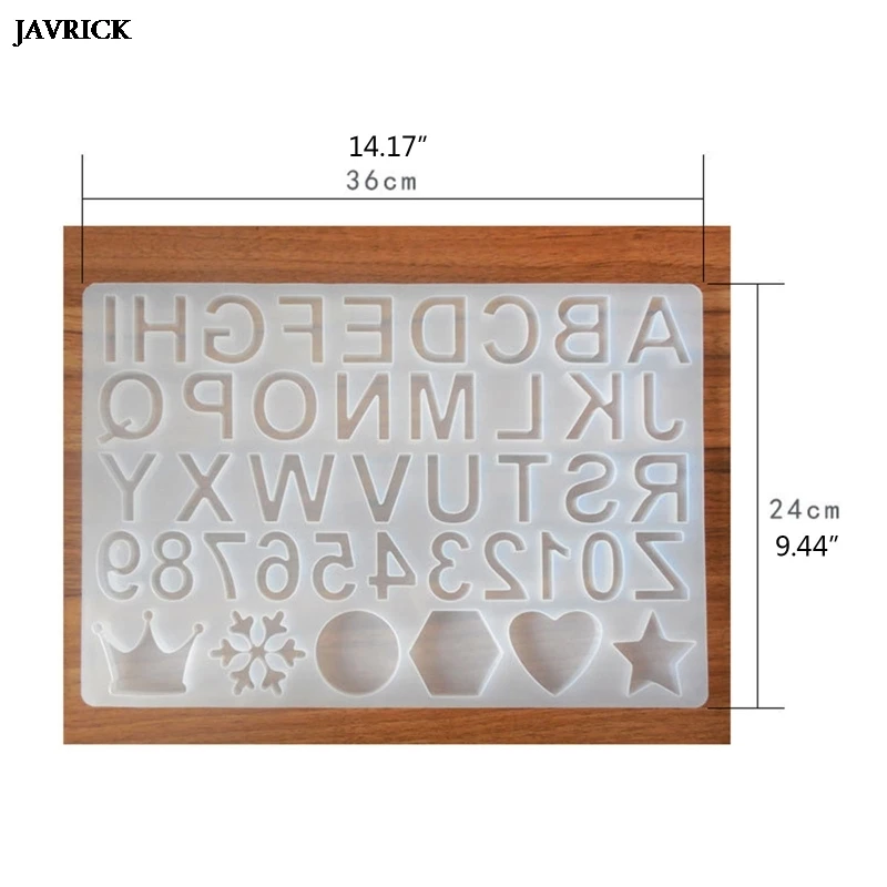 

Crystal Epoxy Resin Molds Alphabet Letter Number Pendant Silicone Mold Handmade UV Resin Crafts DIY Jewelry Making Tools