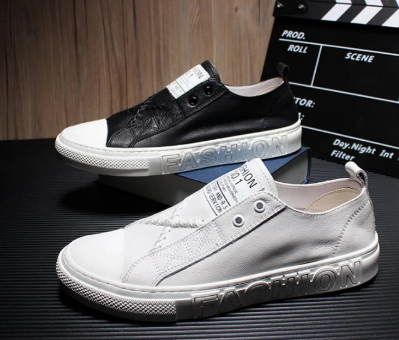 Лоферы мужские из натуральной кожи брендовые дизайнерские без застежки