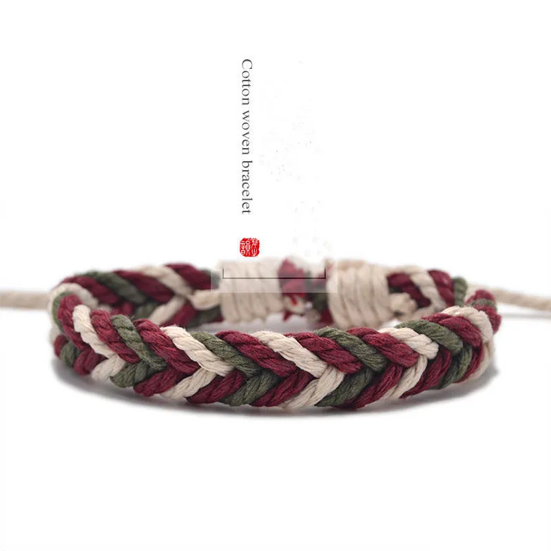 

GRAPES Neutral Fashion Classic Color Survival Bracelets New Design Japanese Cotton Rope Bracelet & Wristband Friendship Gift