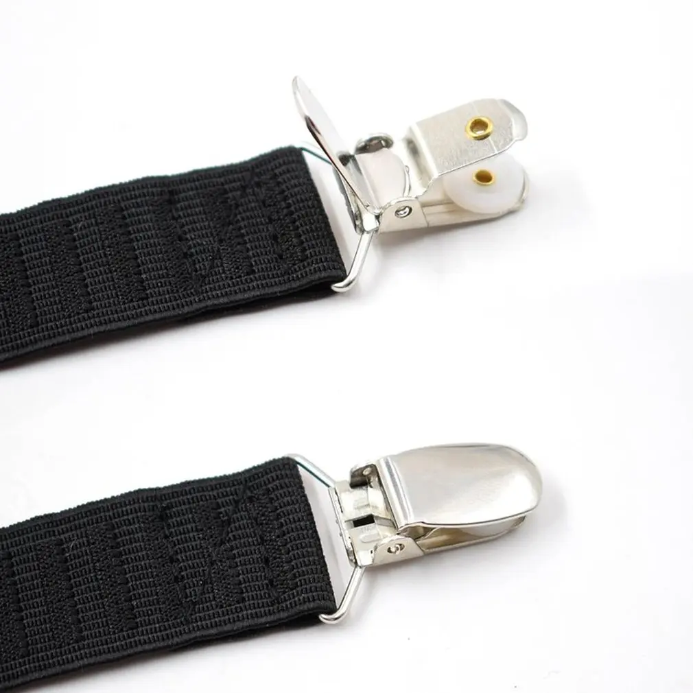 

Fashion Men Shirt Stays Garter Suspenders Holder Elastic Y Shape Adjustable Uniform Locking Clamp Braces Shirts Garters