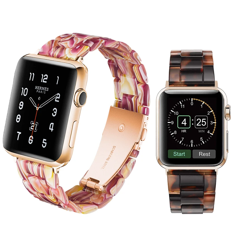 Imitation Ceramic strap for apple watch band 44mm&ampfor 4 40mm bracelet iwatch series 3 2 1 42/38mm accessory | Наручные часы
