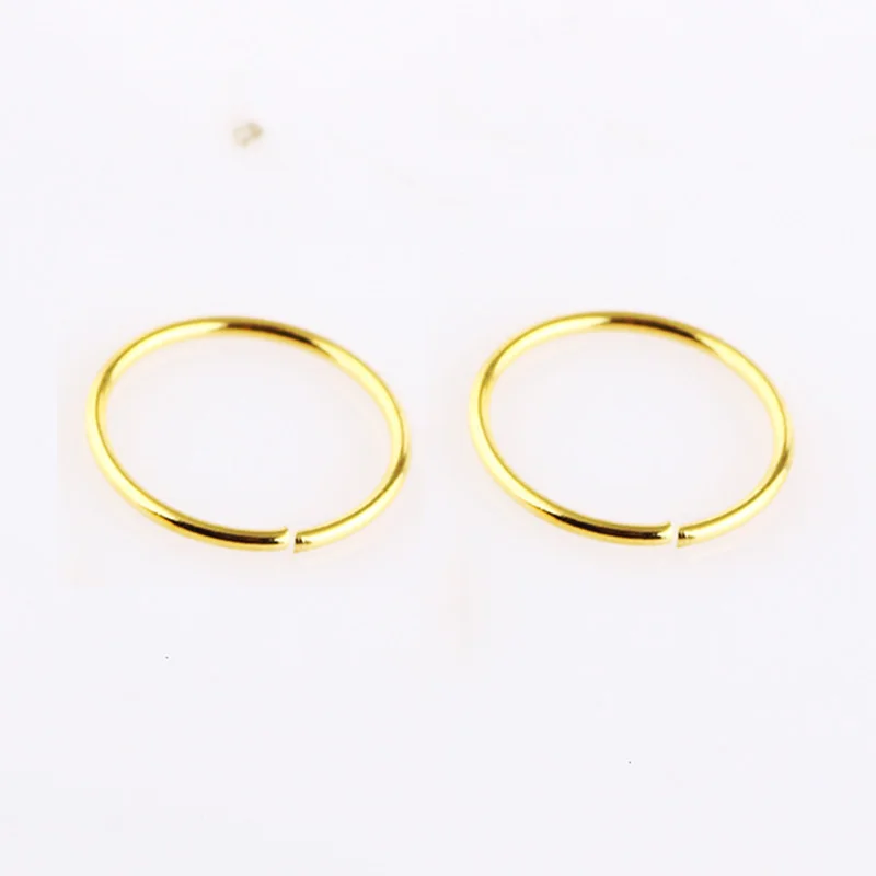 Кольцо из хирургической стали для пирсинга 0 8 мм 2 шт./лот|Украшения тела| |