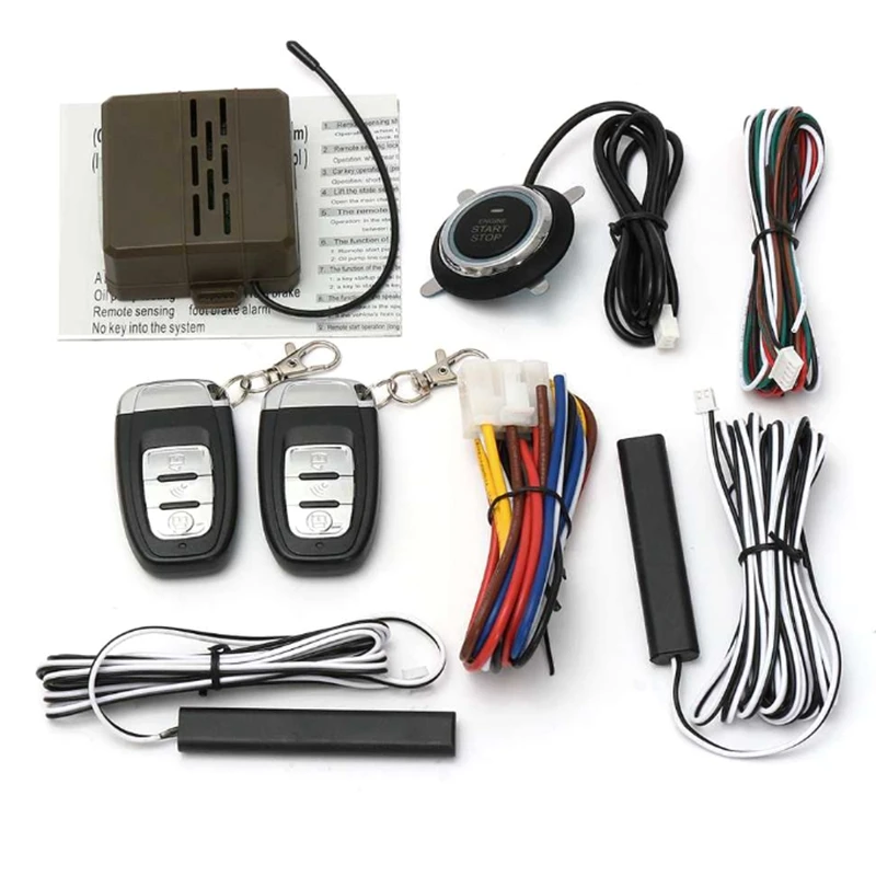 Автомобильная сигнализация противоугонная система с защитой кнопки запуска