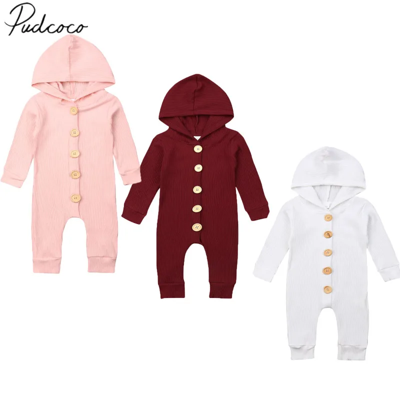 Детский однобортный комбинезон с капюшоном на возраст 0-18 месяцев | Мать и ребенок